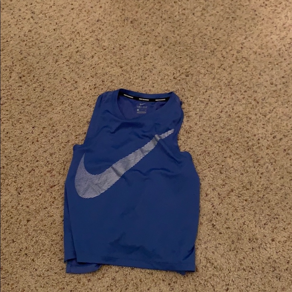 Blue Nike tank top